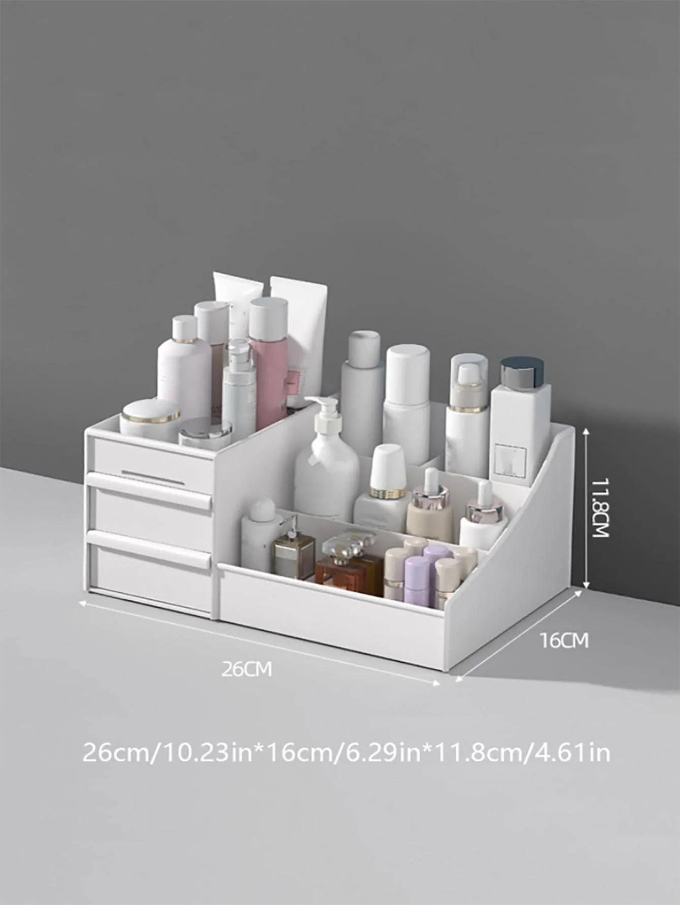 1pc Solid Color Cosmetic Storage Box