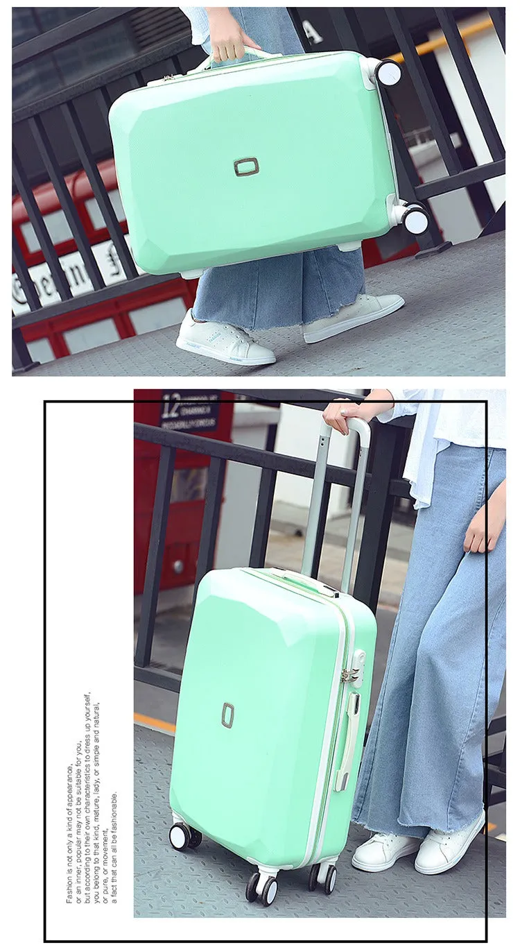 20 22 24 and 26 Inch ABS Rolling Luggage Suitcase for Men and Women