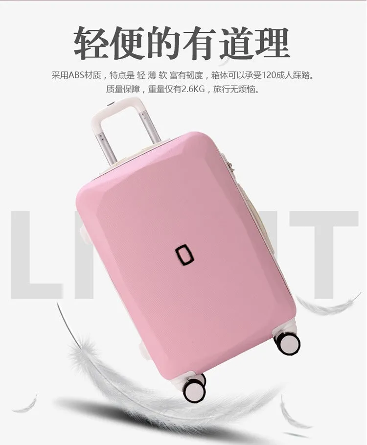 20 22 24 and 26 Inch ABS Rolling Luggage Suitcase for Men and Women