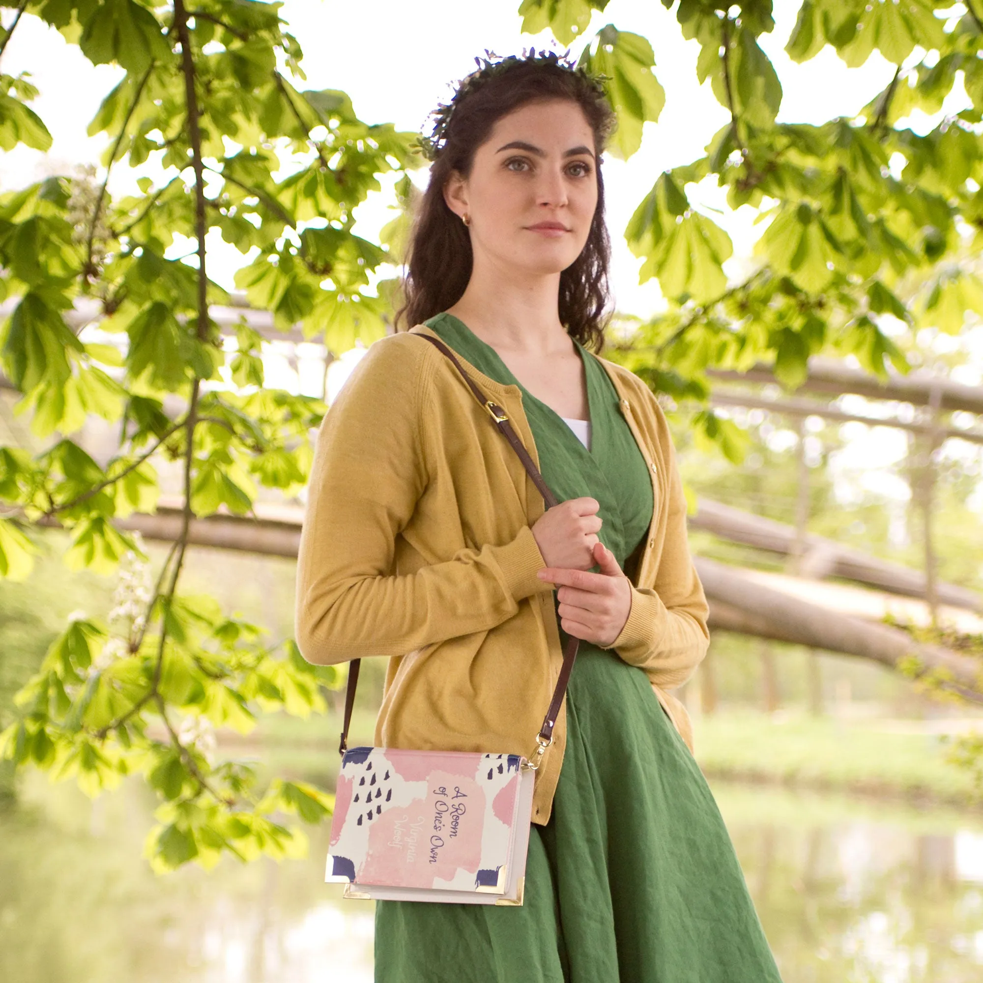 A Room of One's Own Pastel Book Handbag Crossbody Clutch