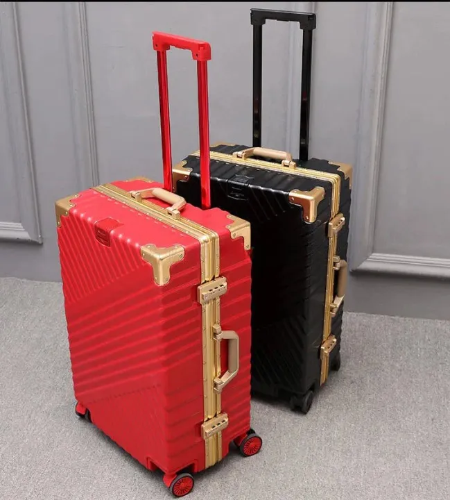 Aluminium Frame Spinner Rolling Luggage Travel Suitcase for Men and Women