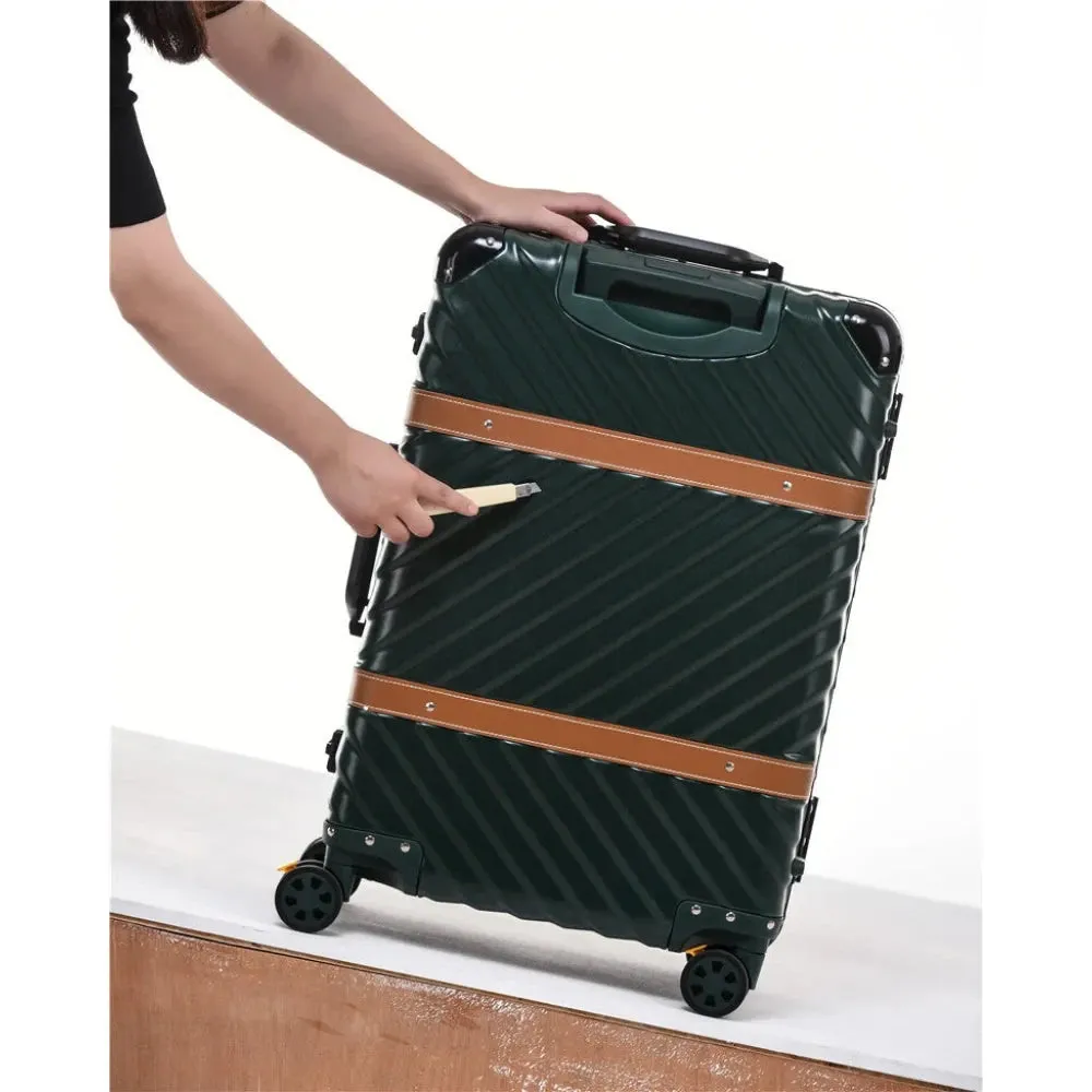 Aluminium Frame Spinner Wheel Hand Luggage Travel Bag Suitcase