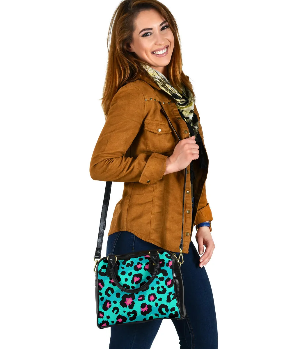 Aqua Cheetah Handbag