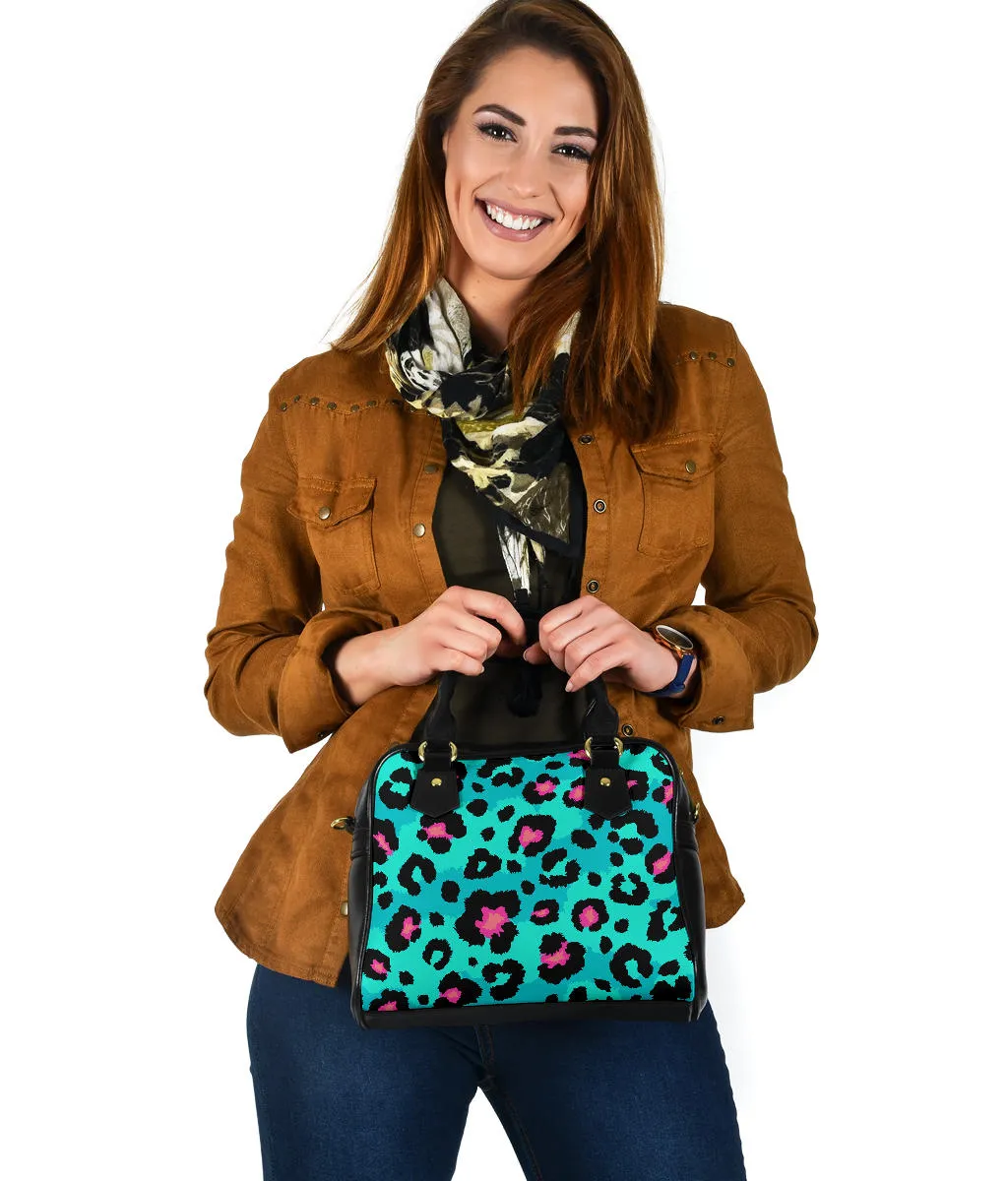 Aqua Cheetah Handbag