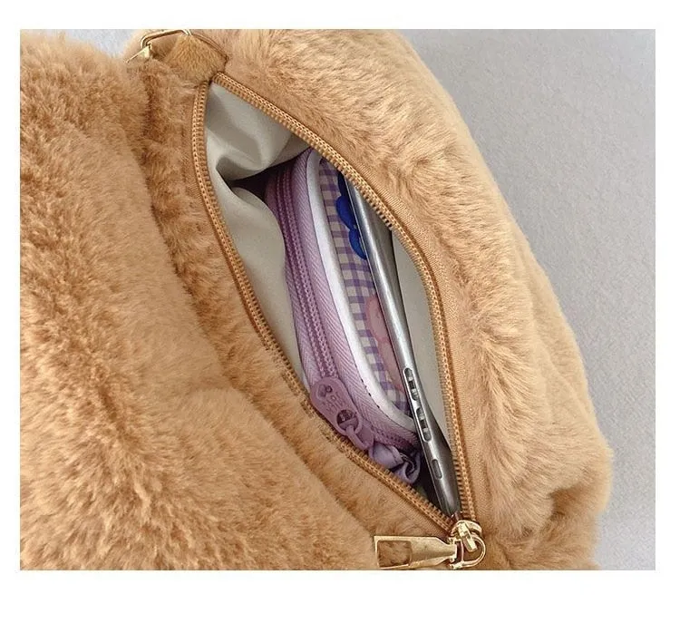 Baby Bear Fur Handbag