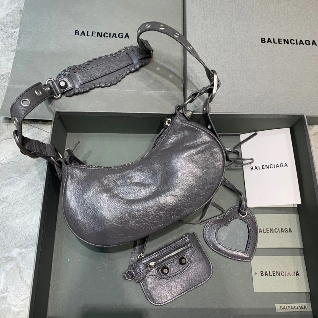 Balen Le Cagole XS Shoulder Bag In Grey, For Women,  Bags 10.2in/26cm