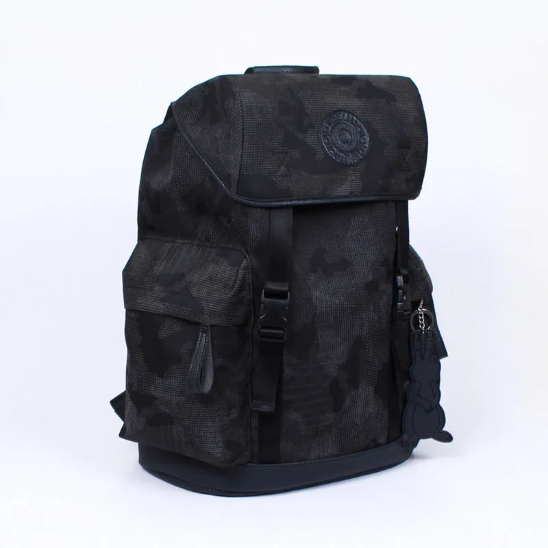 beat black camo backpack