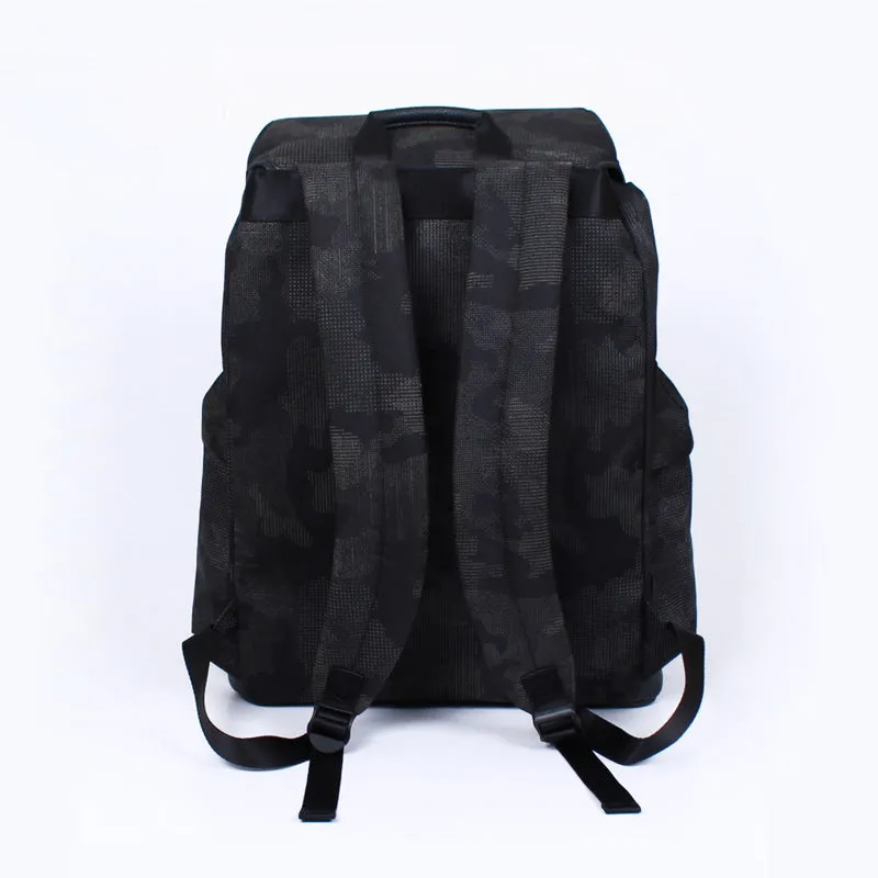 beat black camo backpack