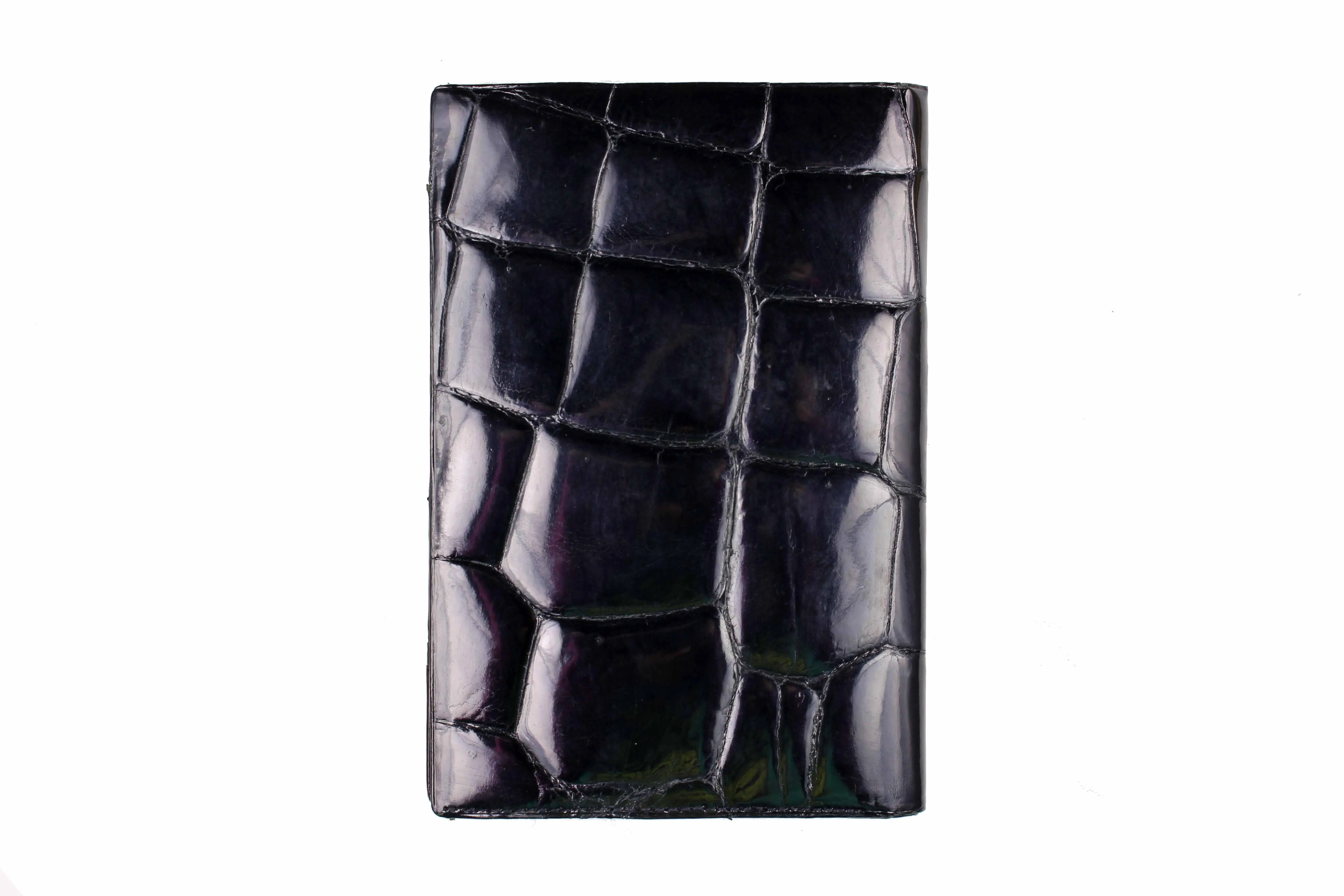 Black crocodile skin wallet