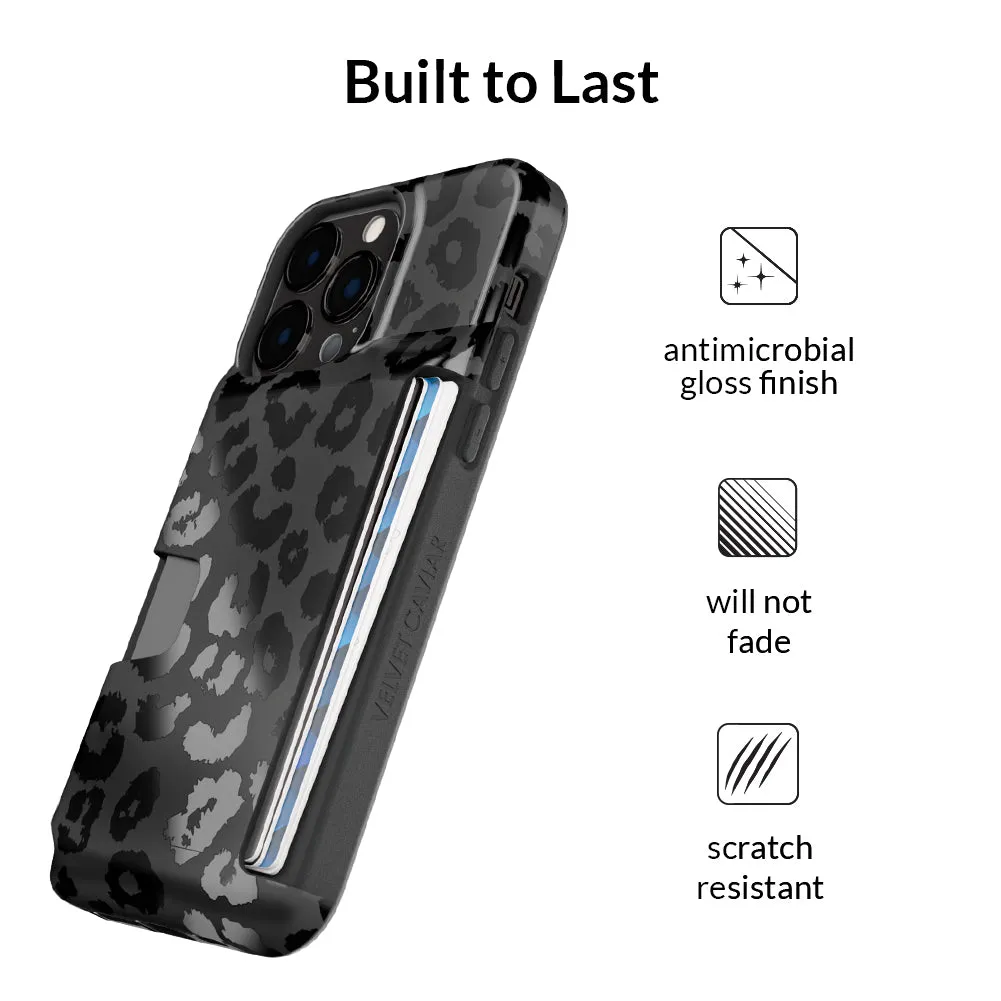 Black Leopard iPhone Wallet Case