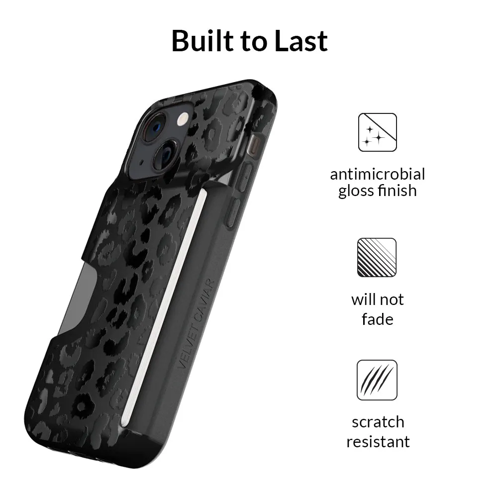 Black Leopard iPhone Wallet Case