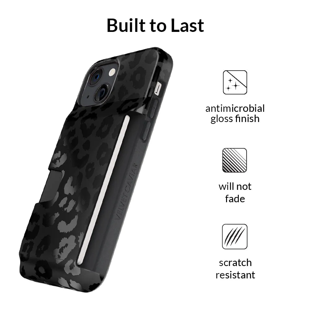 Black Leopard iPhone Wallet Case