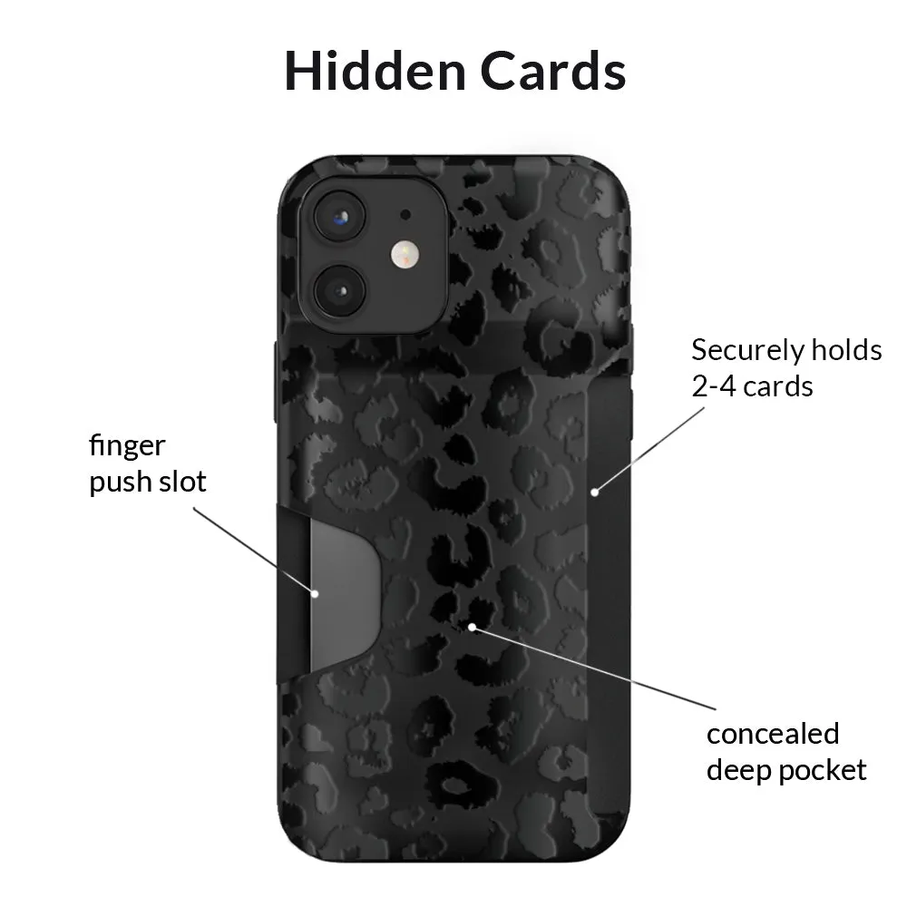 Black Leopard iPhone Wallet Case