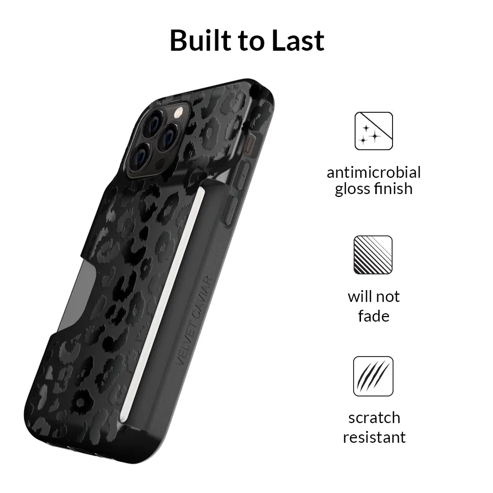 Black Leopard iPhone Wallet Case