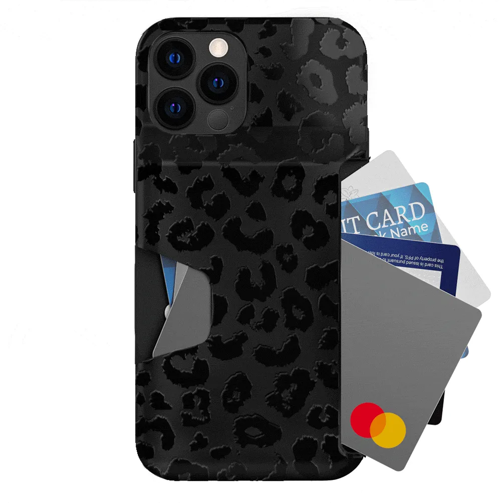 Black Leopard iPhone Wallet Case