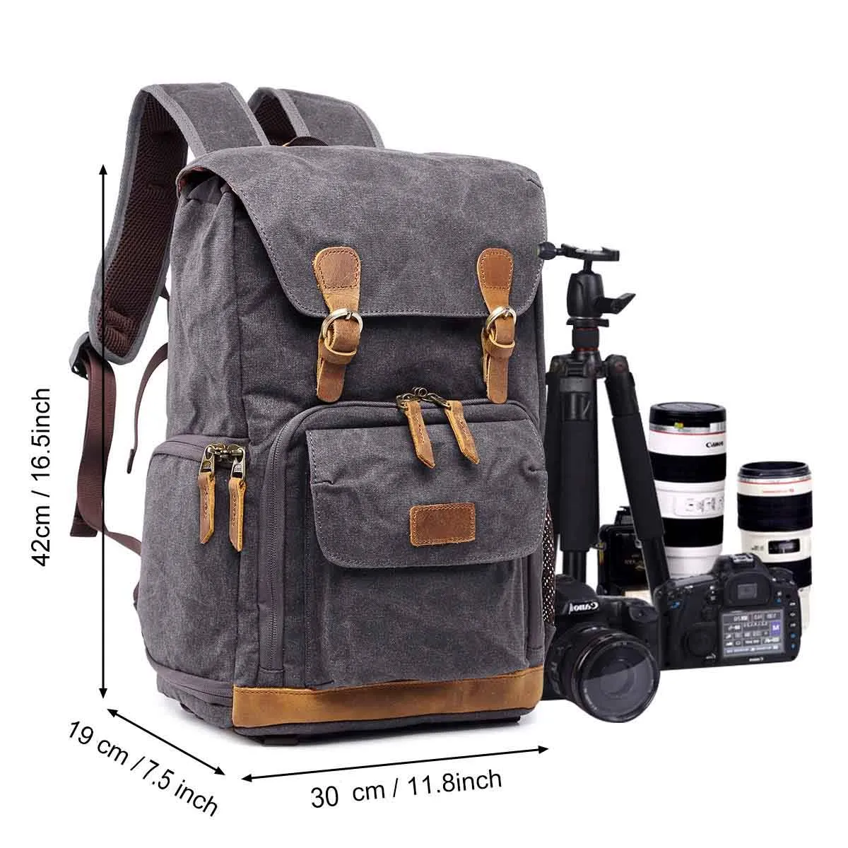 Canvas Camera Backpack