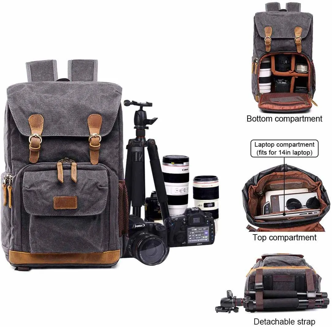 Canvas Camera Backpack