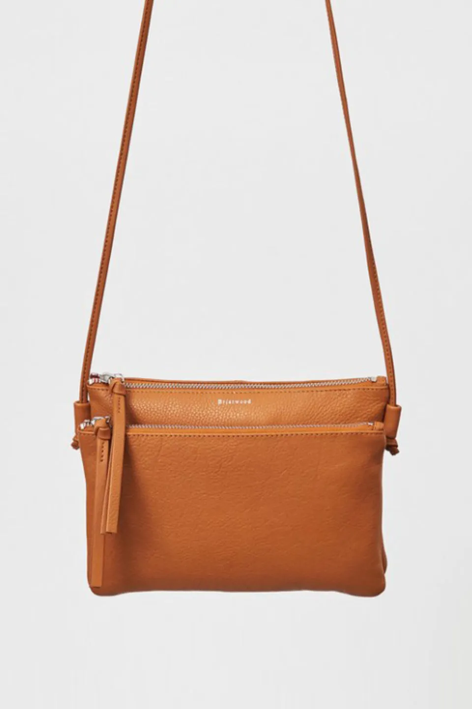 Caughey Double Pocket Camel Shoulder Bag