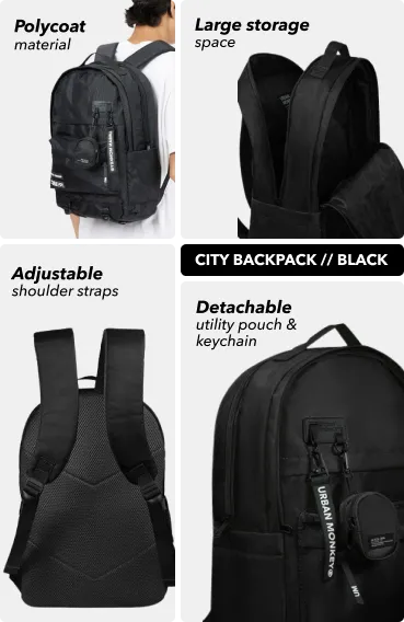 City Backpack // Black