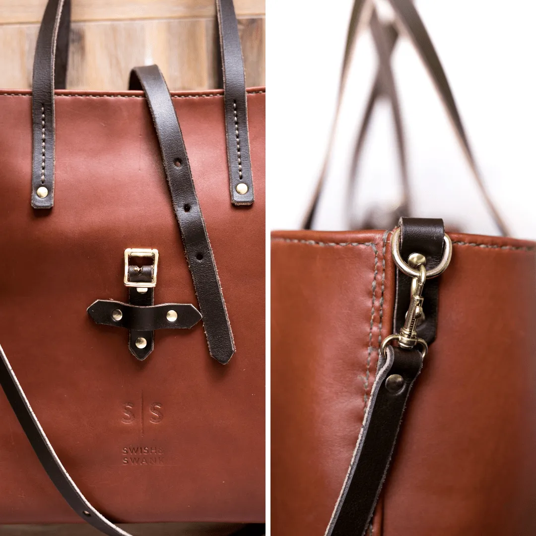 Classic Leather Esther Handbag - Hazelnut