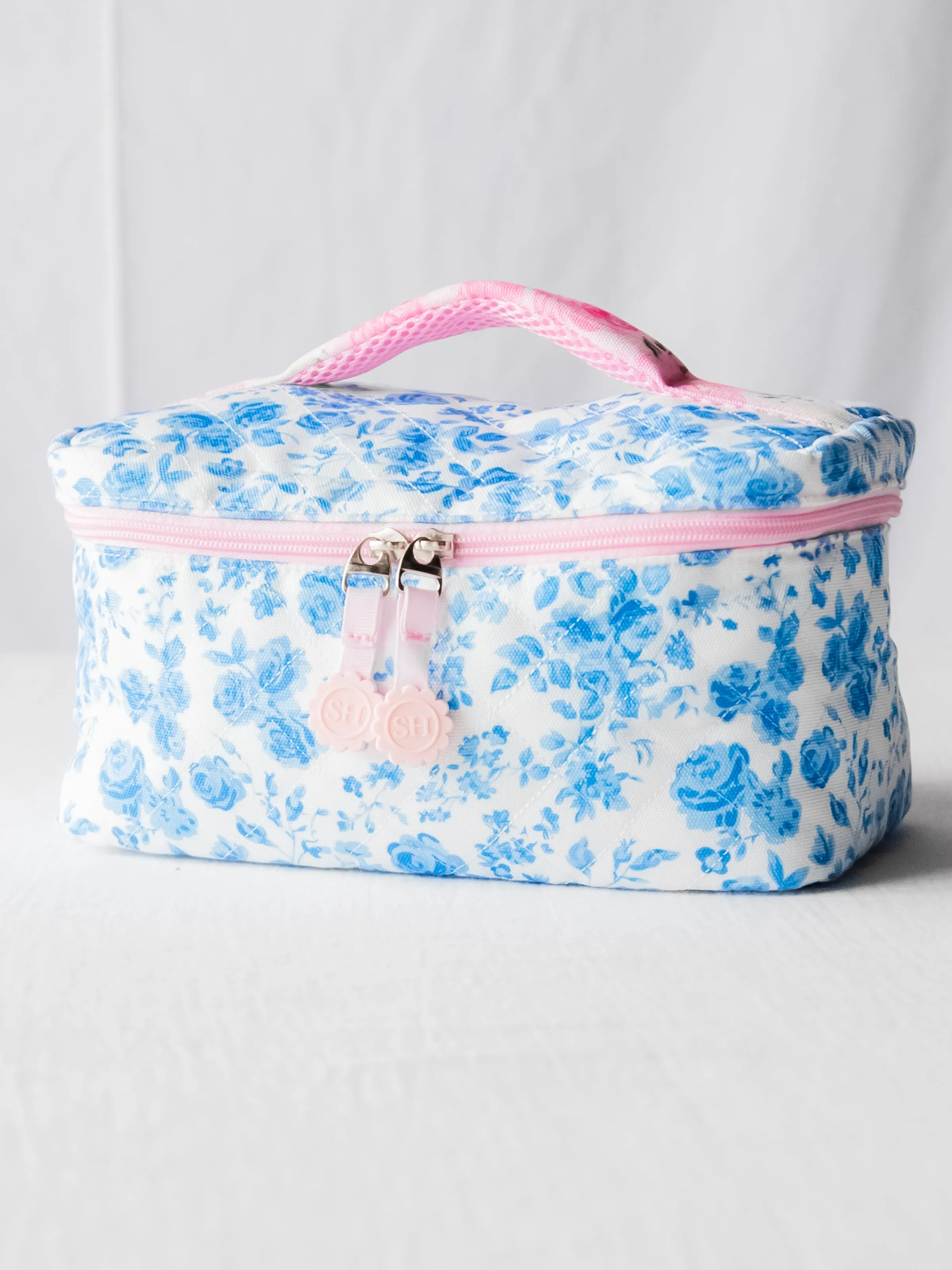 Cosmetic Case - Blooming Blues