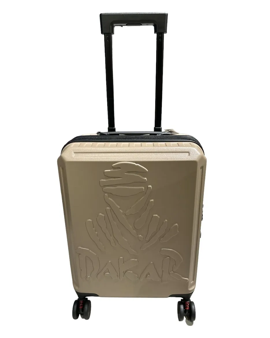 Dakar Desert 55cm Expandable Cabin Trolley Suitcase | Black