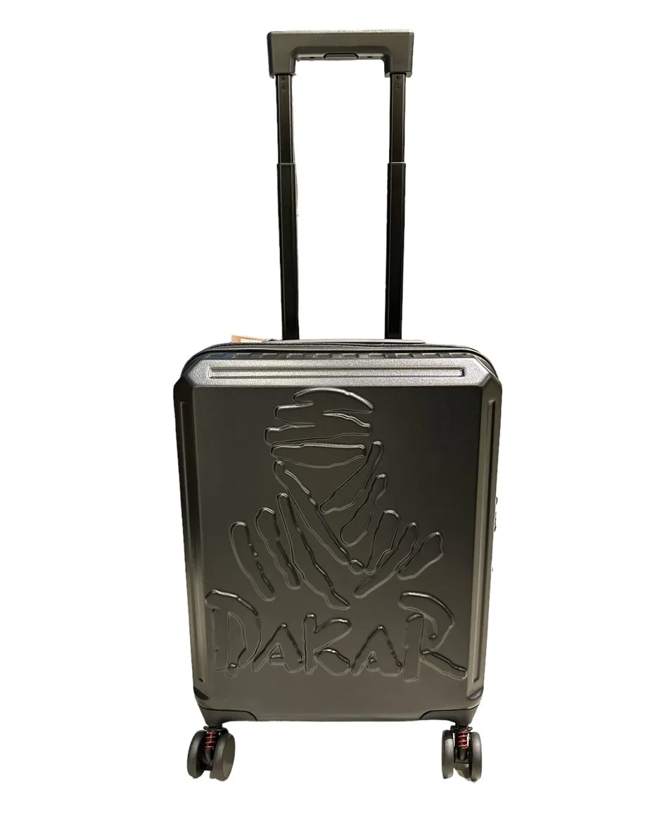 Dakar Desert 55cm Expandable Cabin Trolley Suitcase | Black