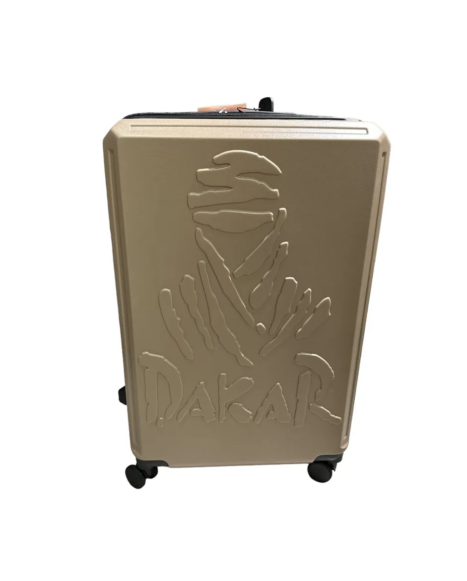 Dakar Desert 75cm Expandable Large Trolley Suitcase | Black