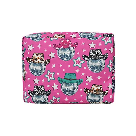 Disco Cowgirl NGIL Large Cosmetic Travel Pouch