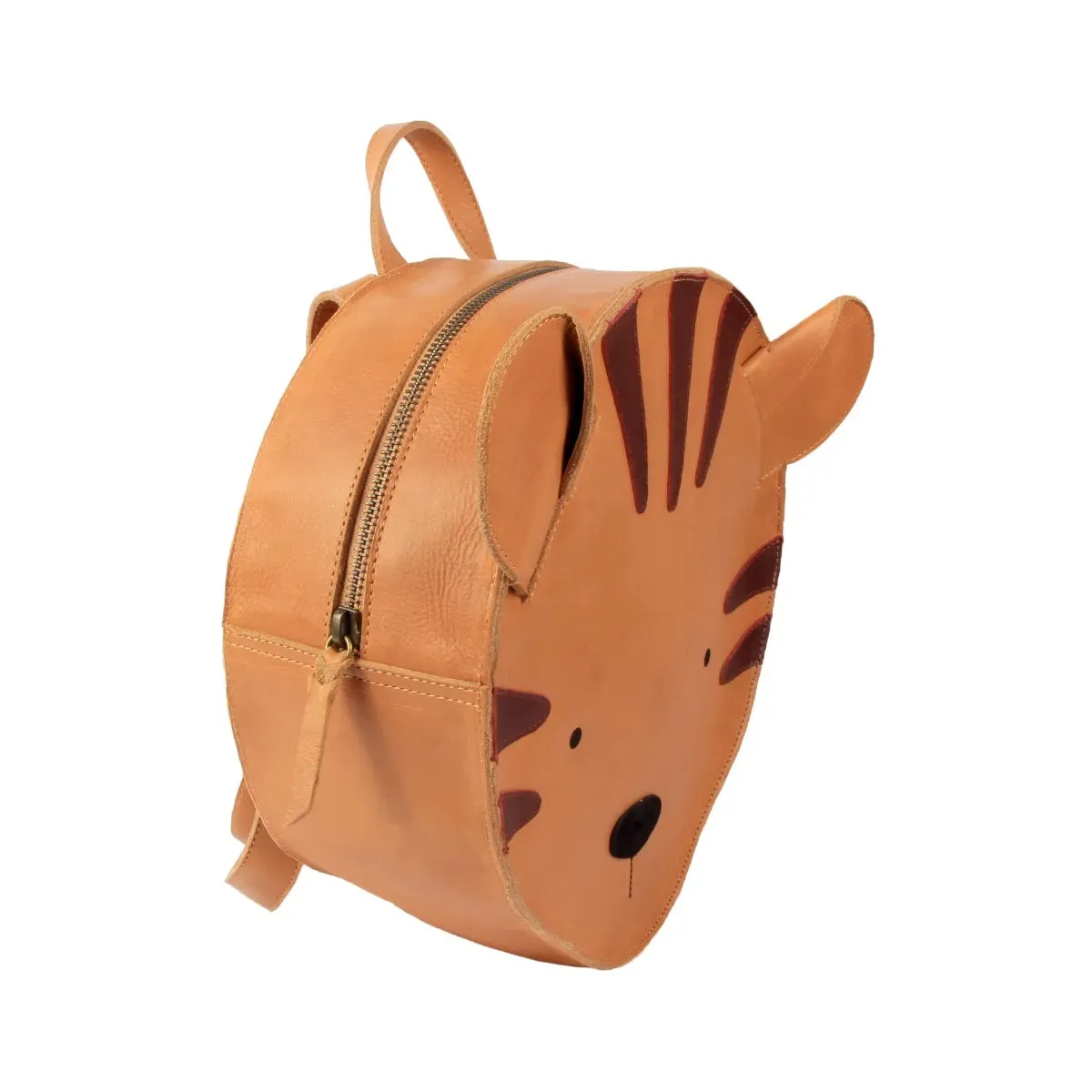 Donsje School Leather Backpack - Tiger