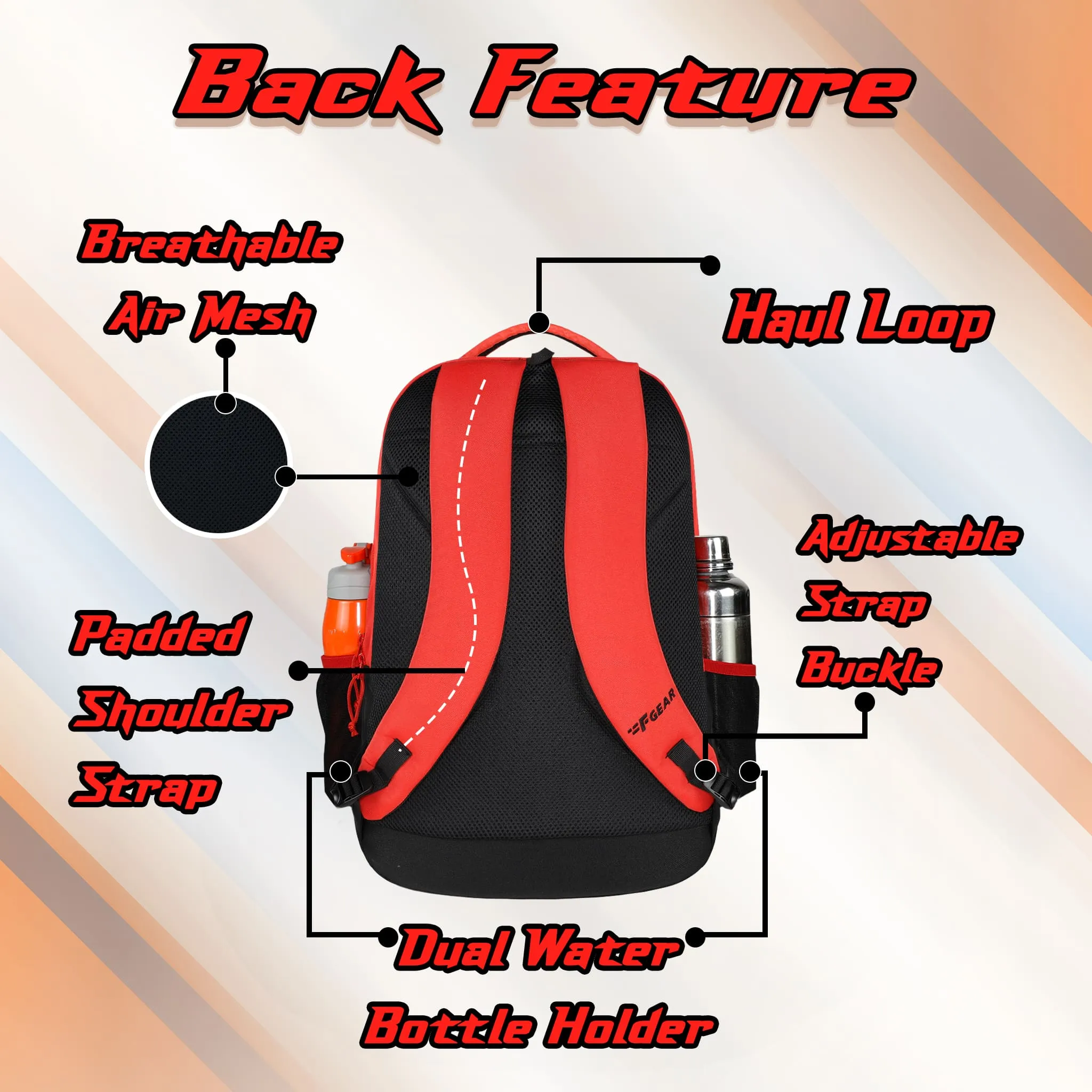 Dynamo 35L Red Black Backpack