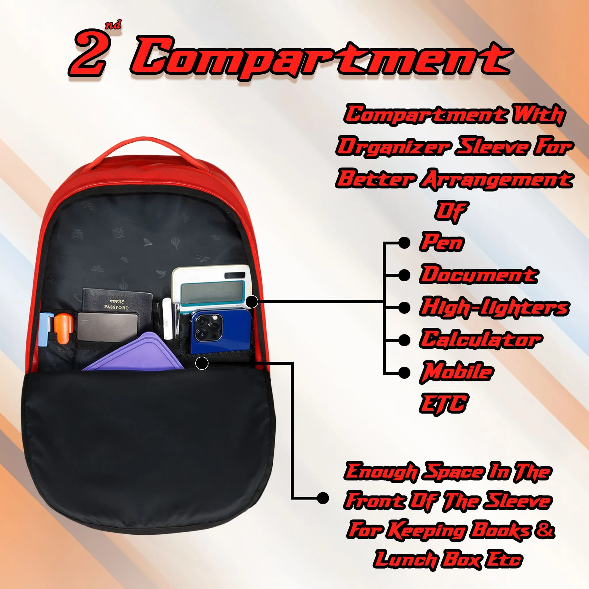 Dynamo 35L Red Black Backpack