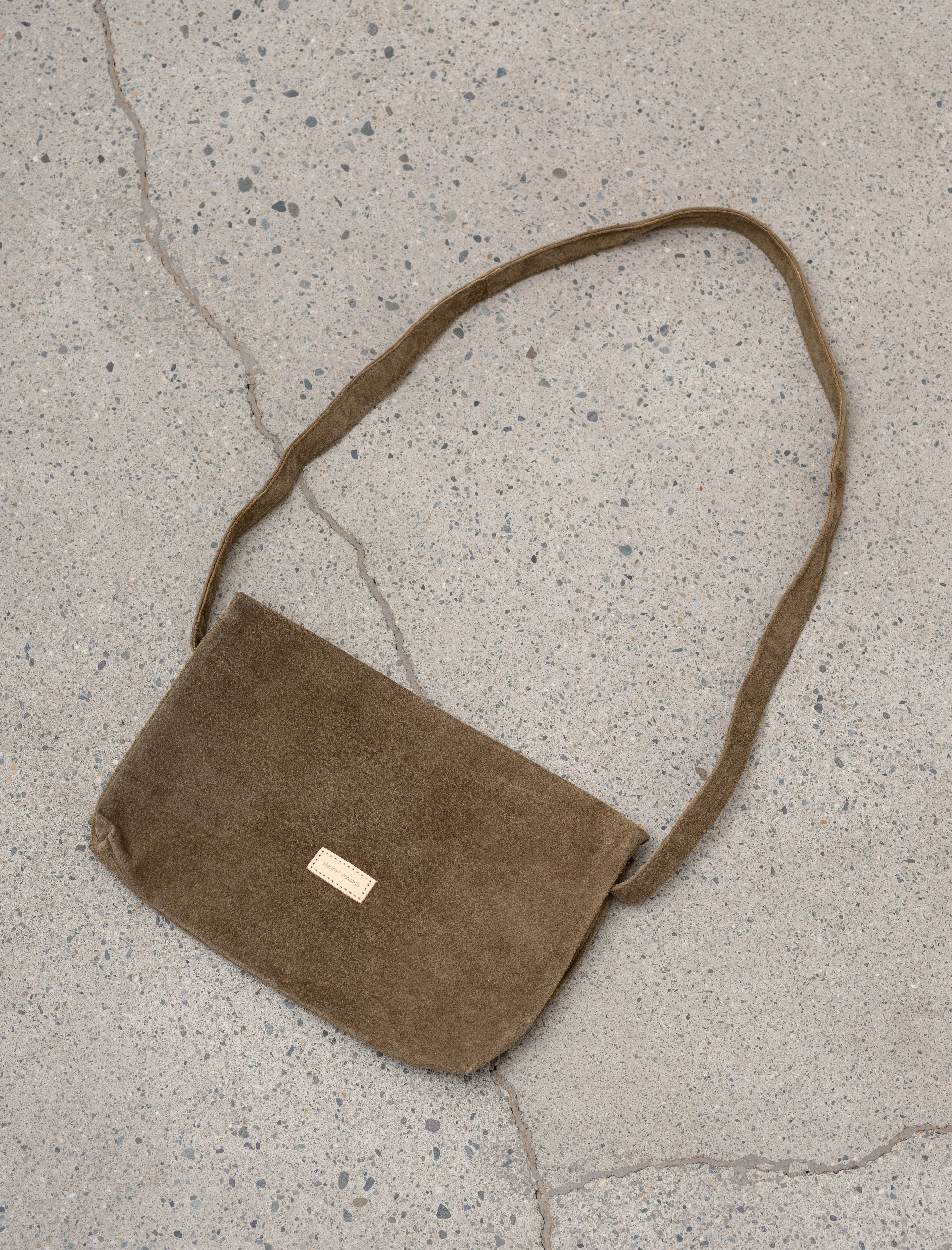 Flap Shoulder Bag Small Pig Leather