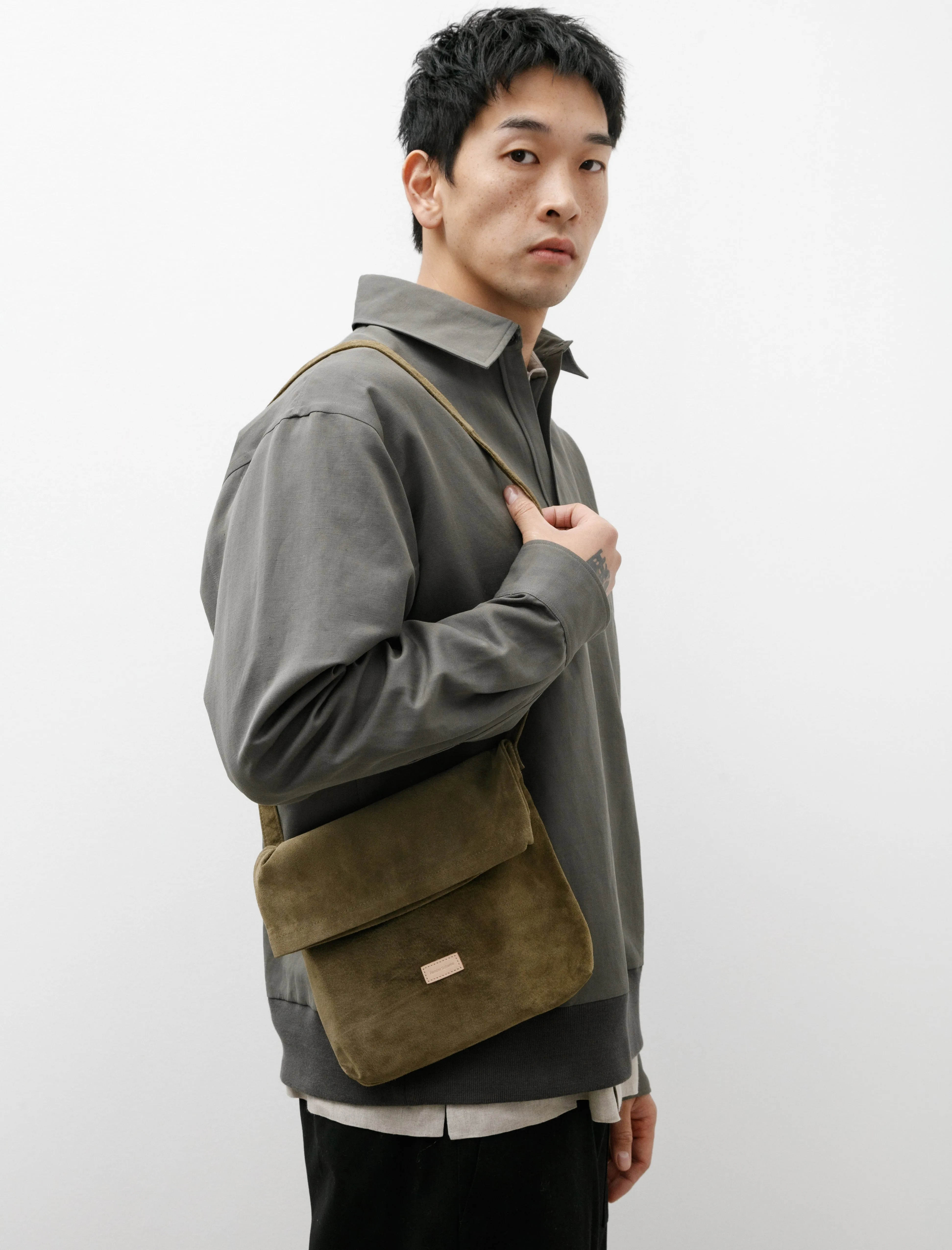 Flap Shoulder Bag Small Pig Leather