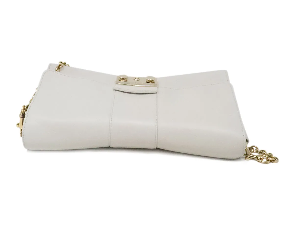 Furla Bone White Metropolis Remix Shoulder Bag