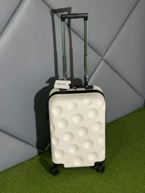 Golfbays 4 Wheel Hard Small Suitcase - Golf Ball Design