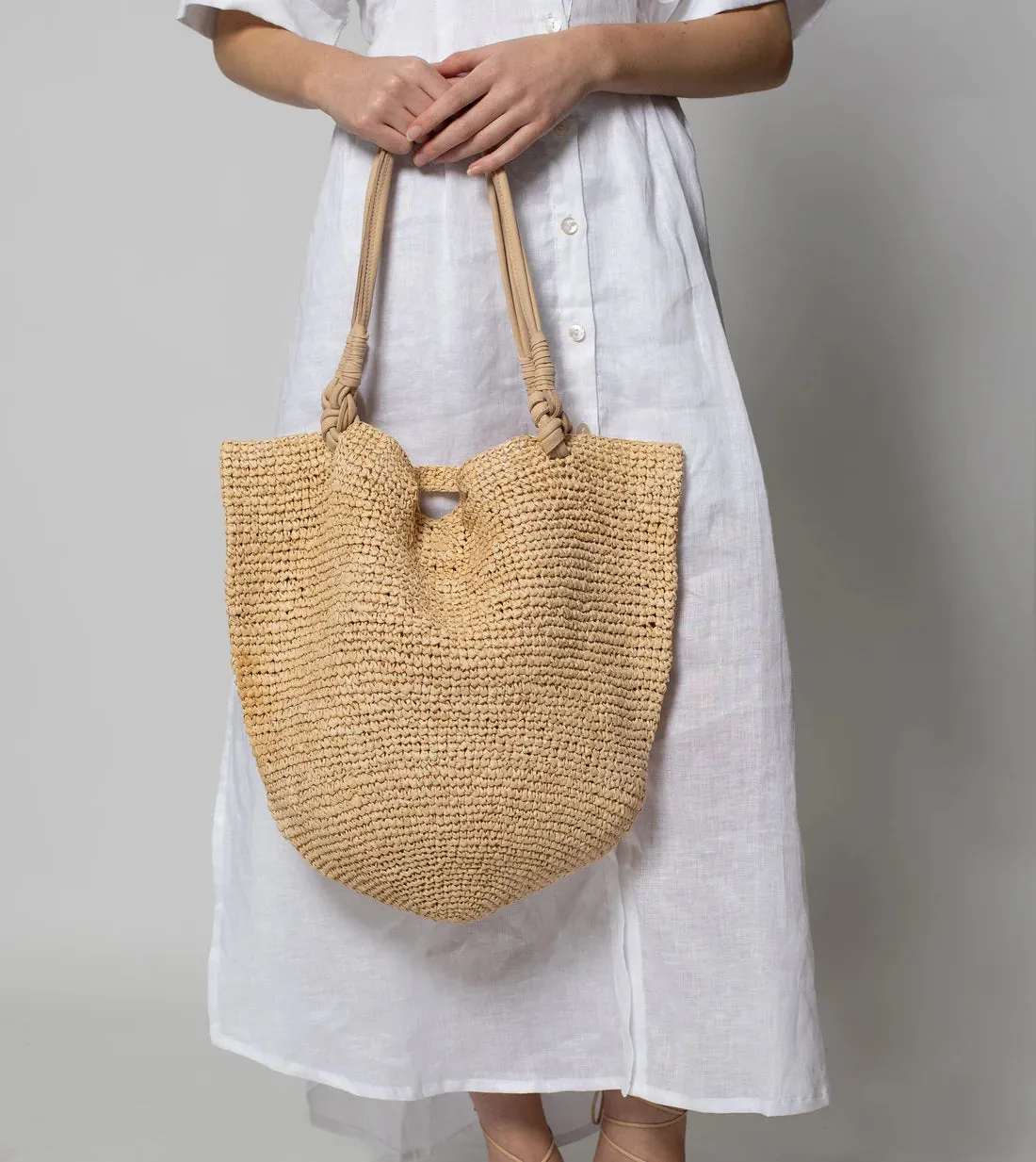 Graciela Raffia Shoulder Bag