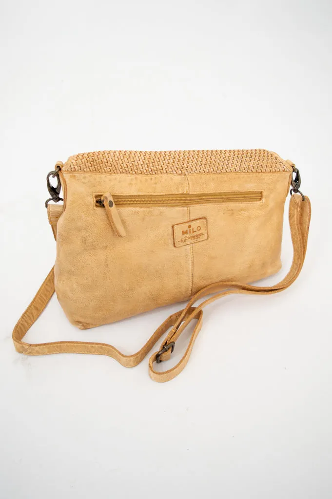 Handbag 072, Buckskin, Leather