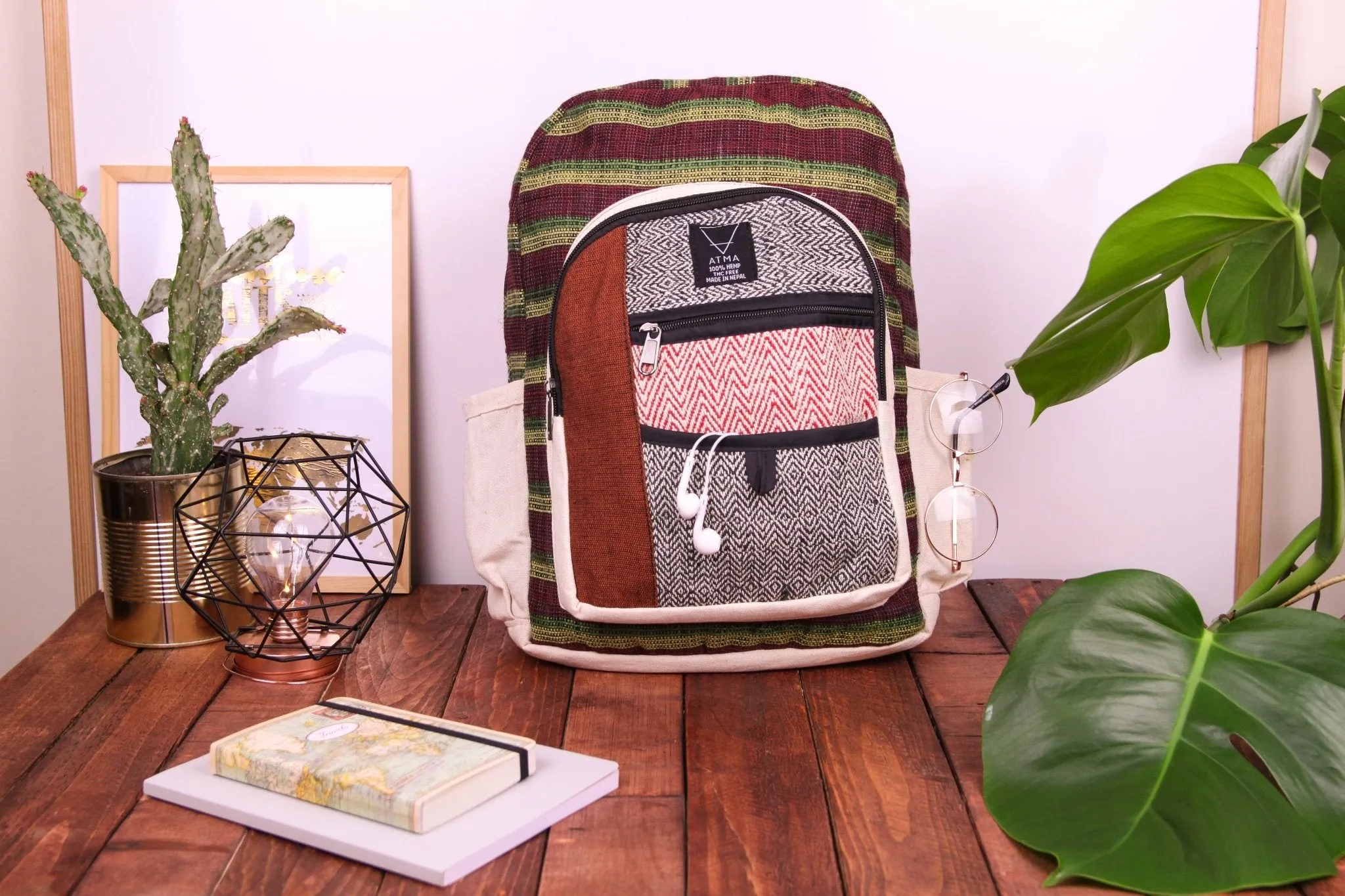 Handmade Hemp Backpack || BP5101