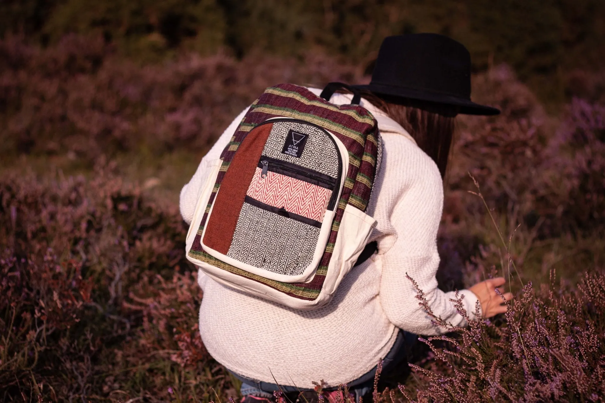 Handmade Hemp Backpack || BP5101