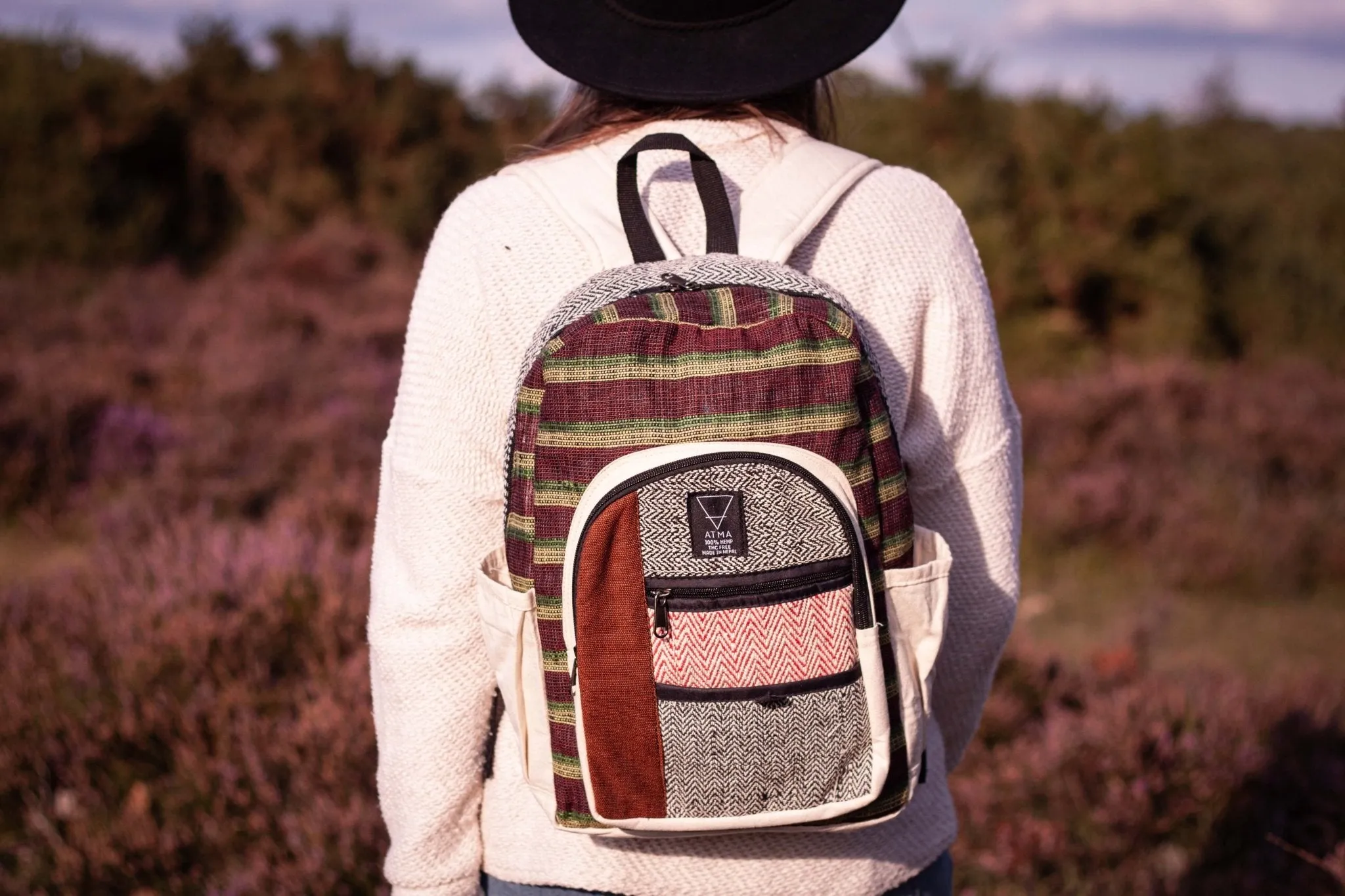 Handmade Hemp Backpack || BP5101