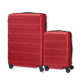 Hard Shell Suitcase 2pc Set - Red