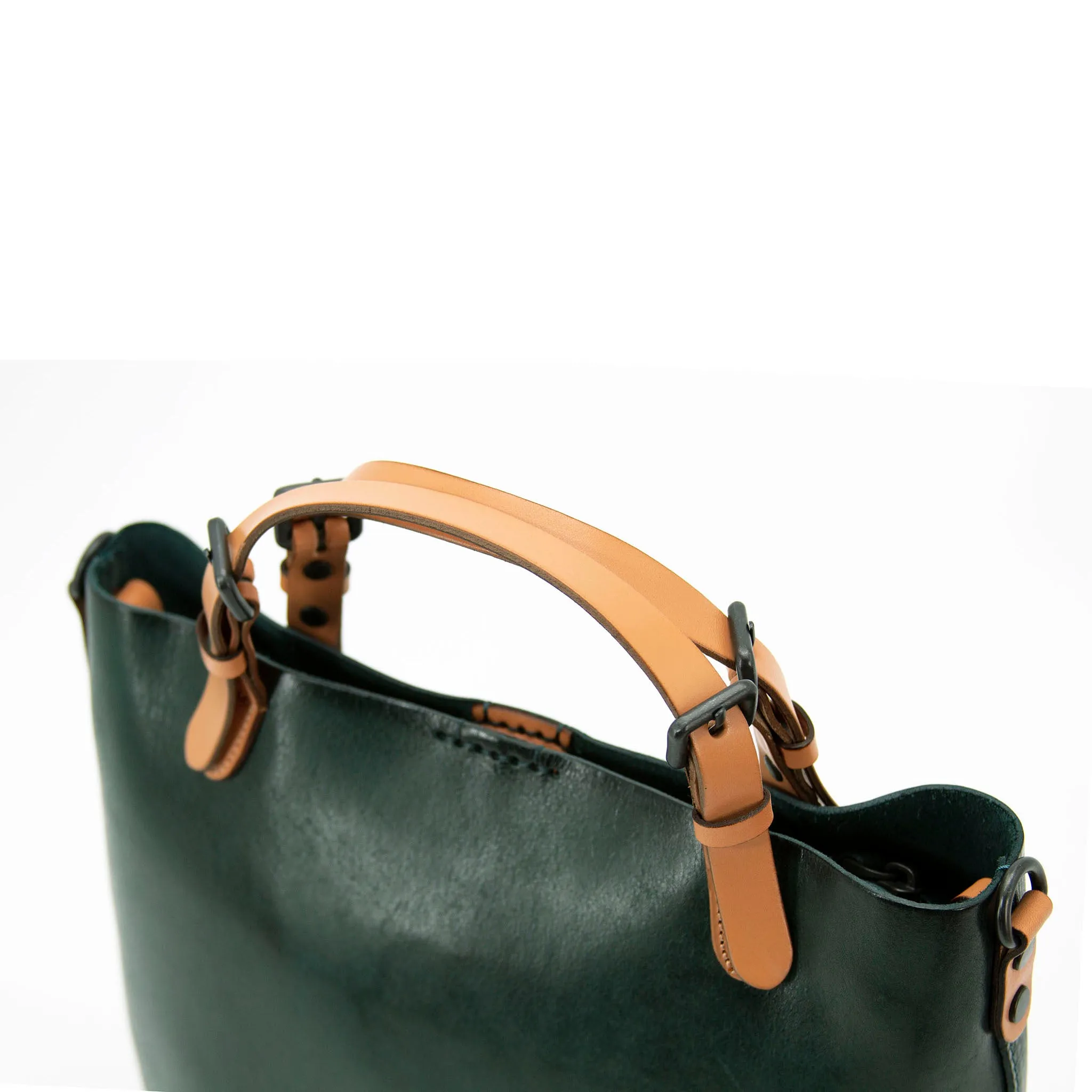 High Quality Vegetable-Tanned Leather Handmade Tote Bag-i7bags