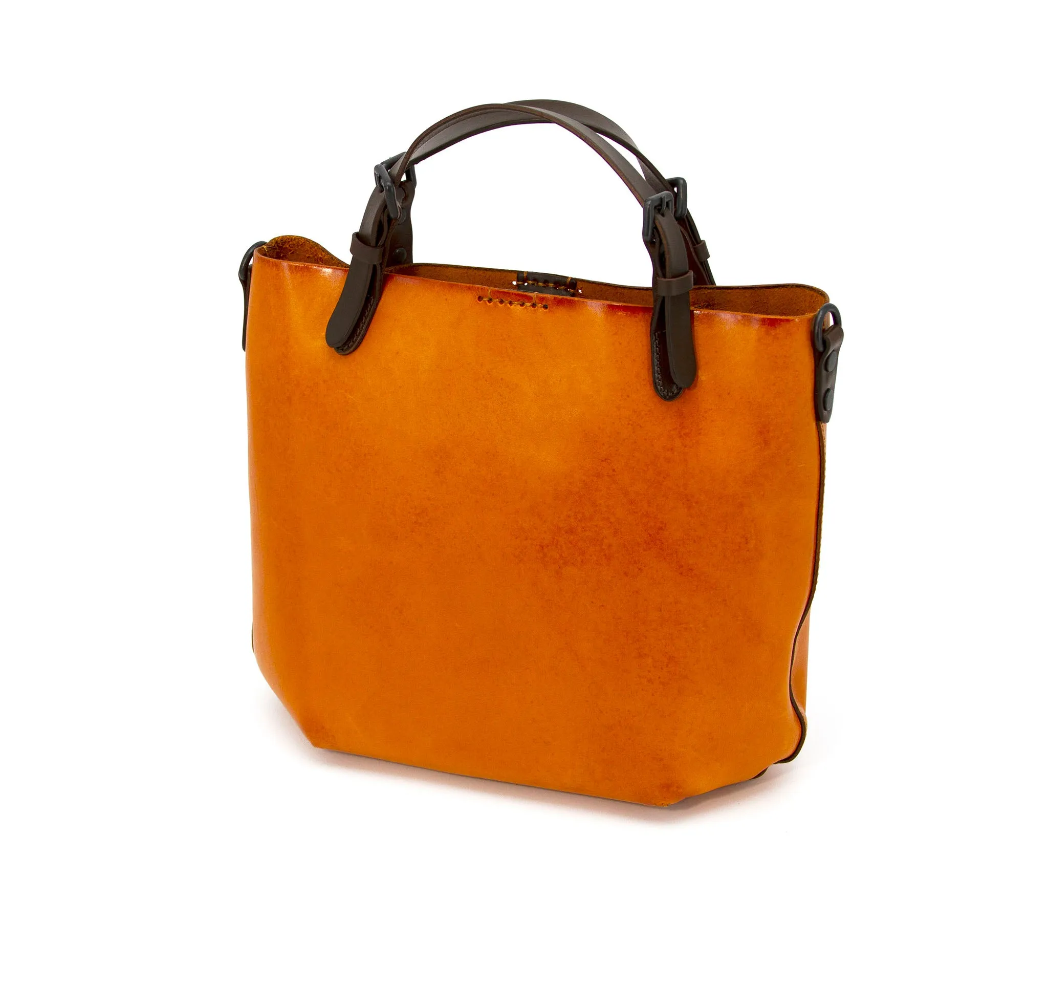 High Quality Vegetable-Tanned Leather Handmade Tote Bag-i7bags