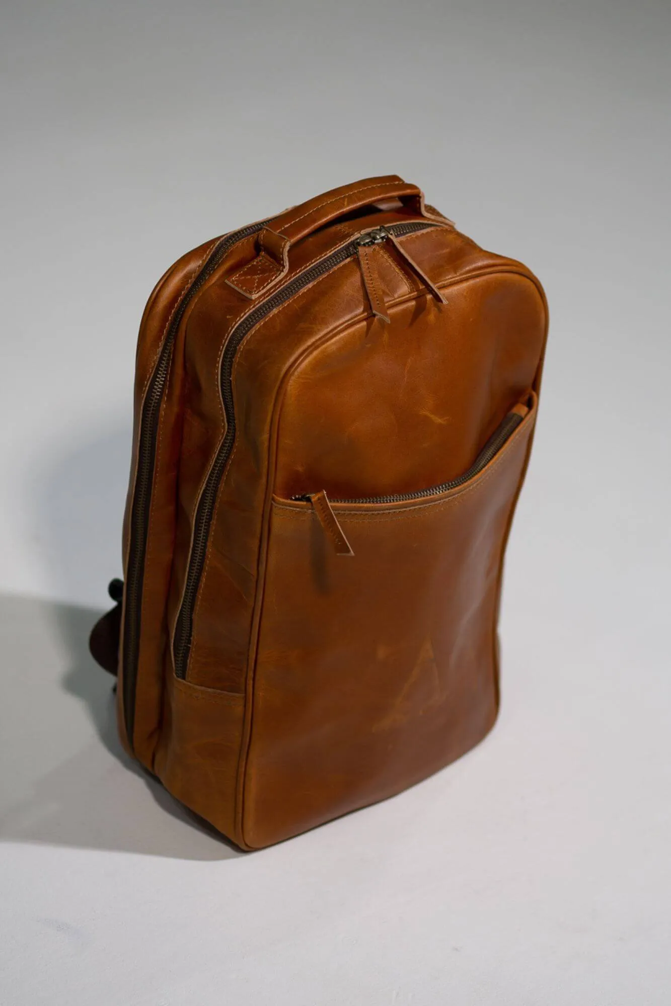 Hunter Leather Tan Backpack