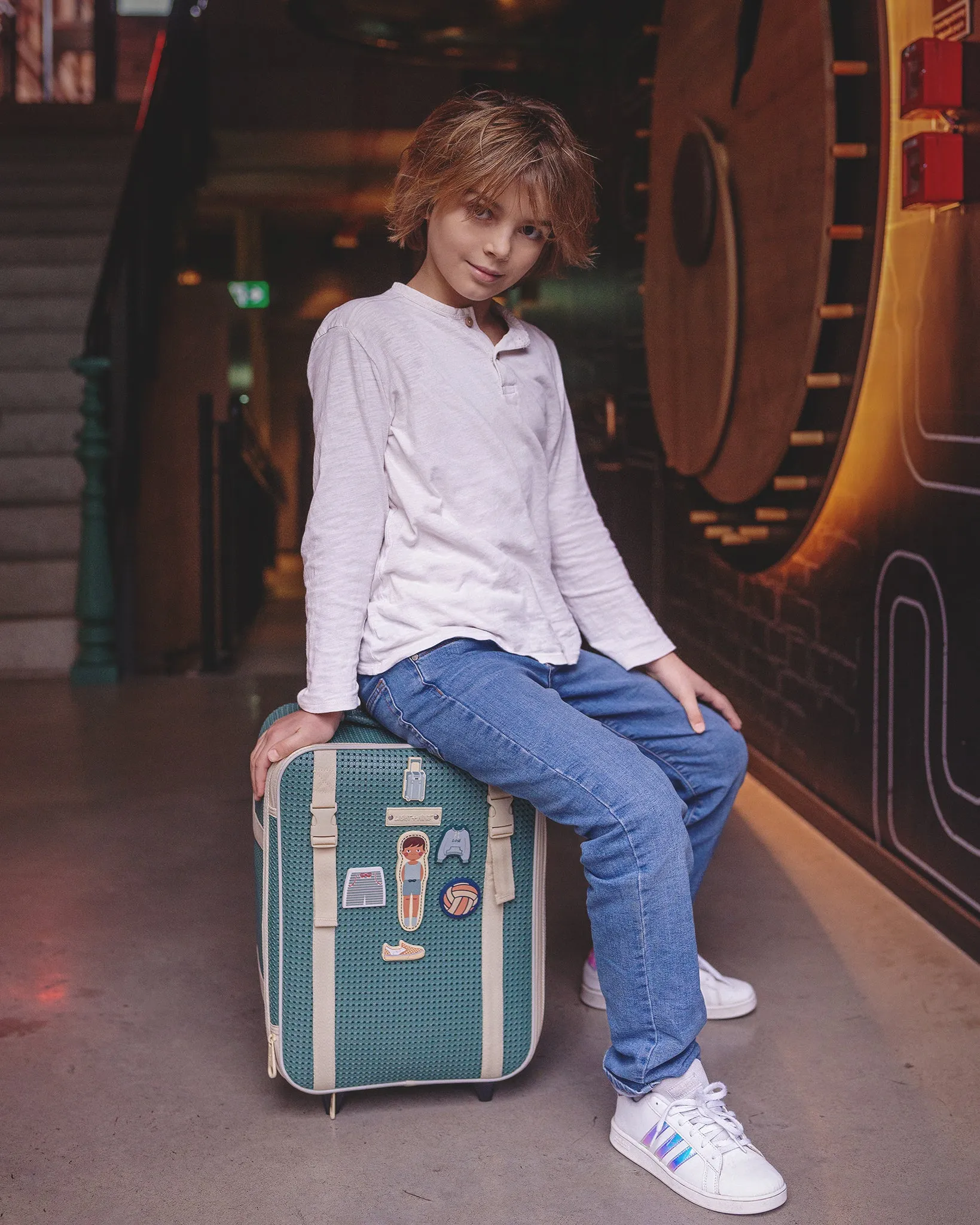 Kids Travel Suitcase Bistro Green