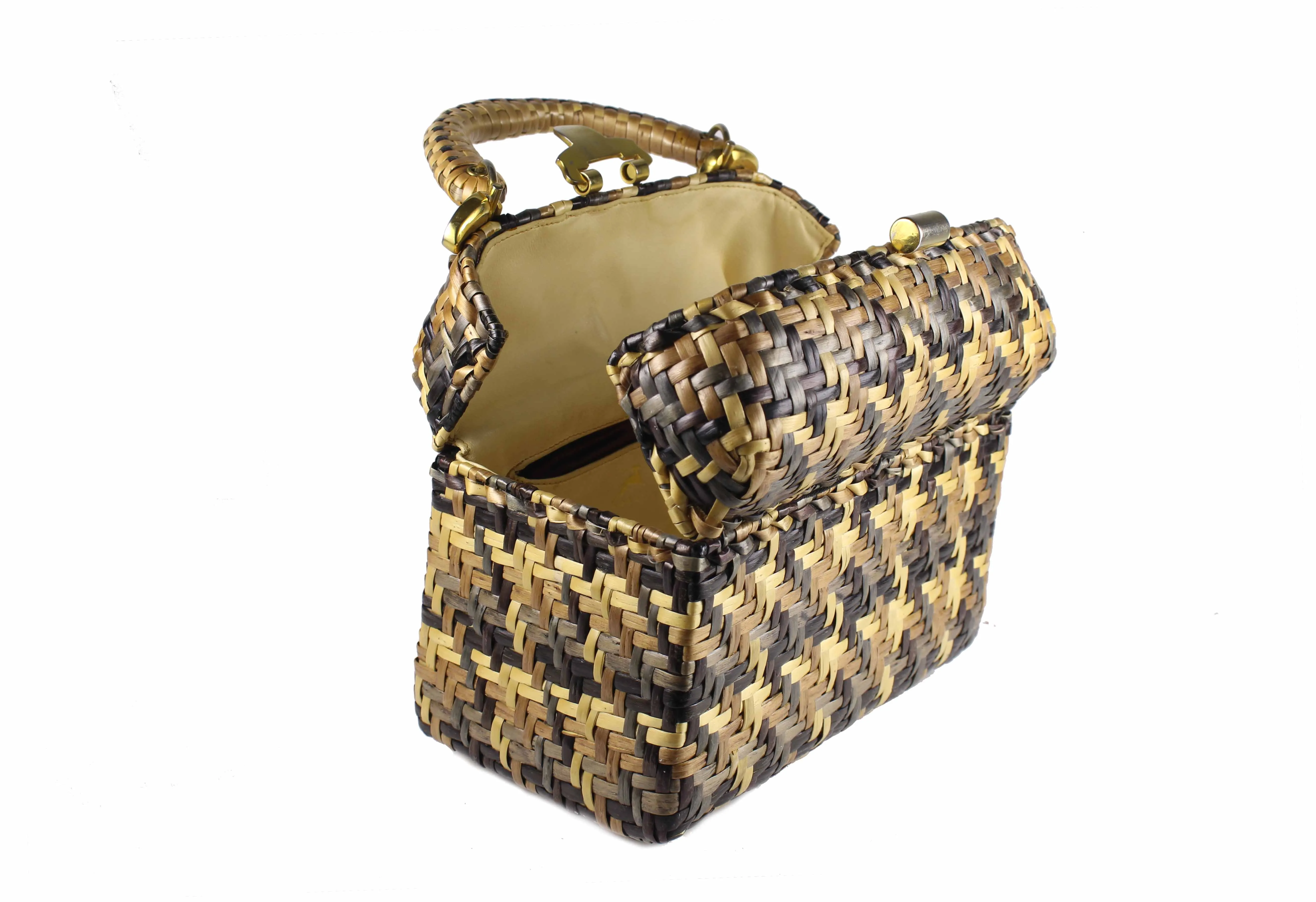 KORET multicolor wicker box purse handbag