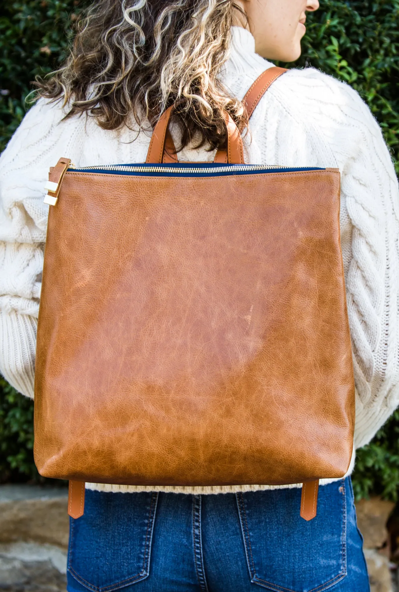 LARGE FRANNY BACKPACK | SADDLE