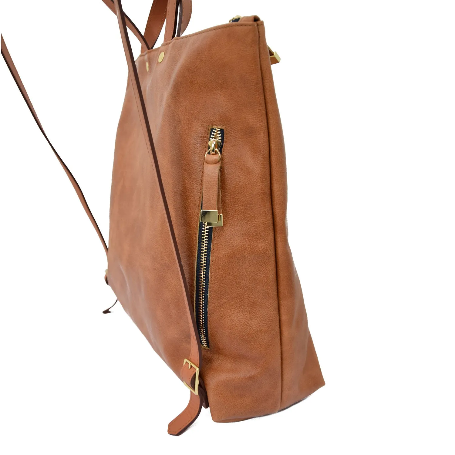 LARGE FRANNY BACKPACK | SADDLE