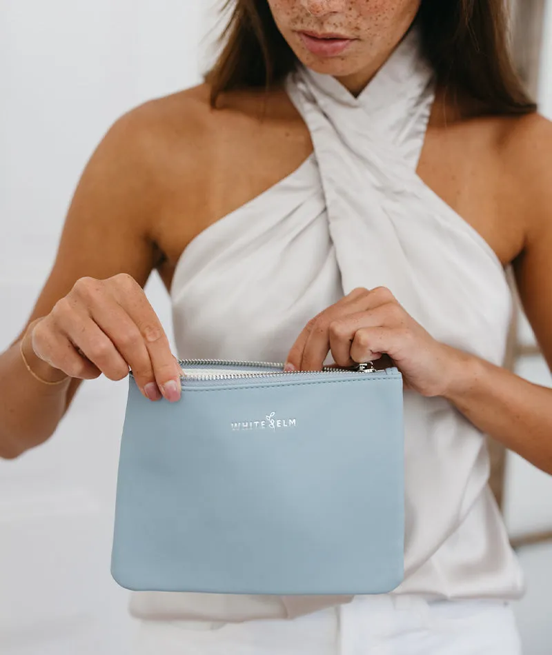 Maia Cosmetic Bag - Ice Blue - [OUTLET FINAL SALE]